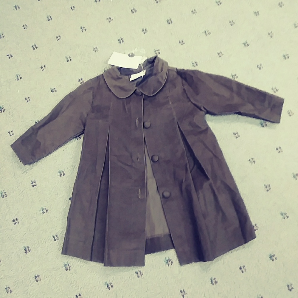NWT LITTLE GIRLS BROWN CORDUROY JACKET SIZE12.MOS